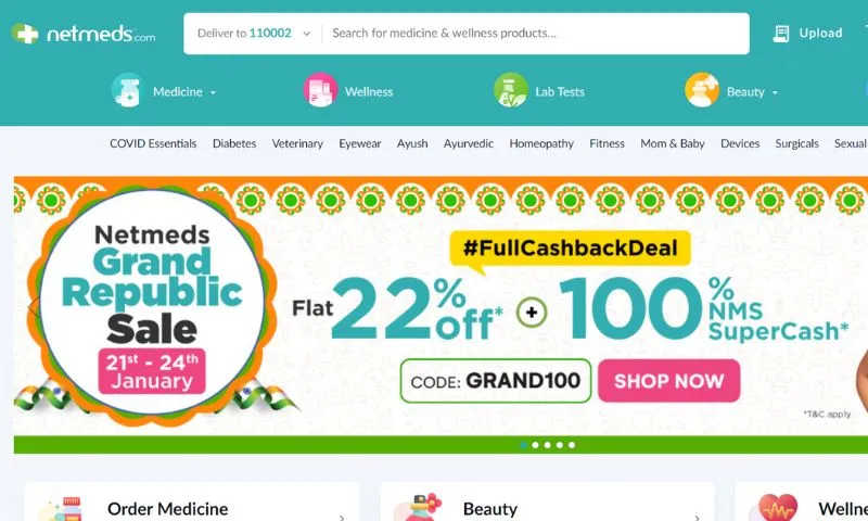 Netmeds - Certified prescription and over-the-counter (OTC) medicine