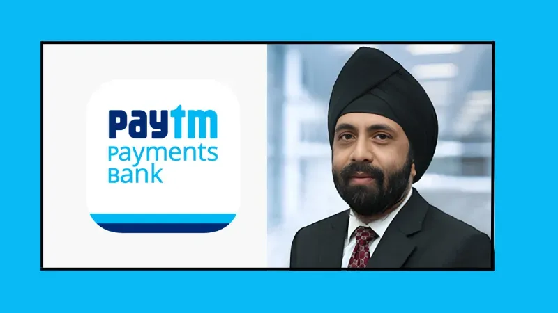 One 97 Communications, a bank affiliate, and Paytm's parent company announced to the stock exchanges on Tuesday that the managing director and CEO of Paytm Payments Bank Surinder Chawla had resigned.