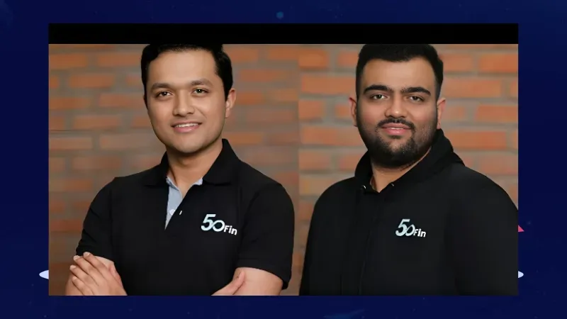 Aditya Srinivas Prasad and Darpan Samir Tanna, co-founders of 50Fin