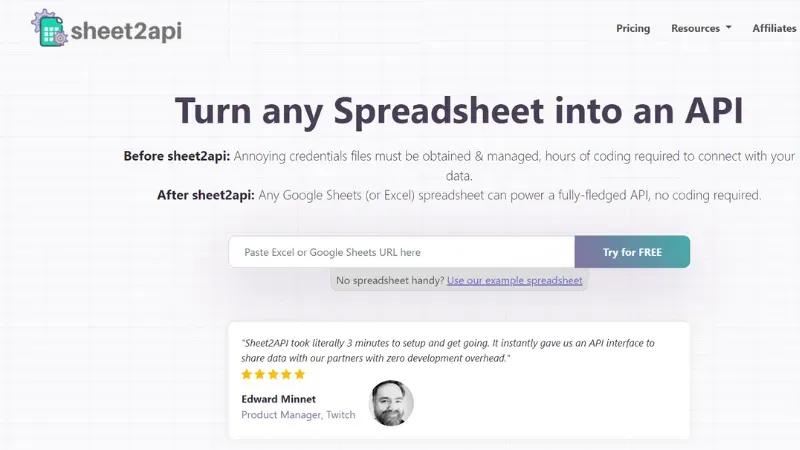 The Best No Code API Builder Tools  | sheet2api