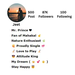 Fan of Mahakal - Instagram Bio for Boy
