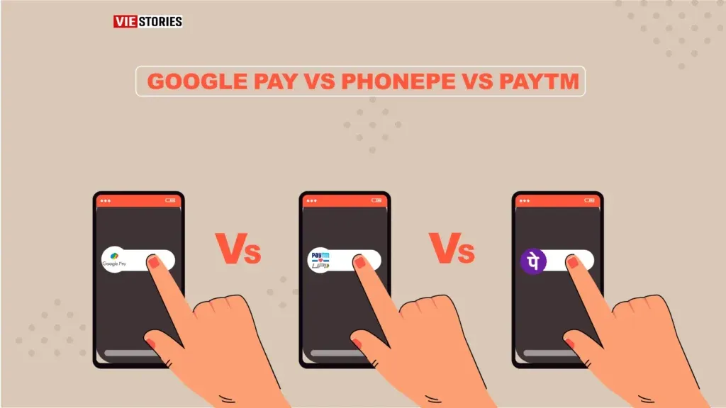 google pay vs phonepe vs paytm