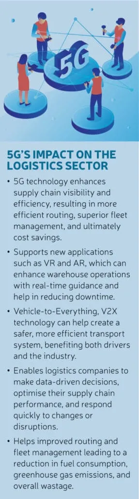 pg53 box 5Gs impact on the logistics sector