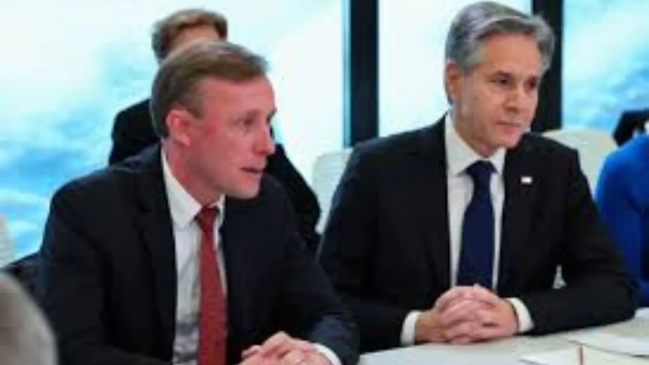 Former US Secretary of State Antony Blinken and former US National Security Advisor Jake Sullivan Photograph: (Reuters) 
