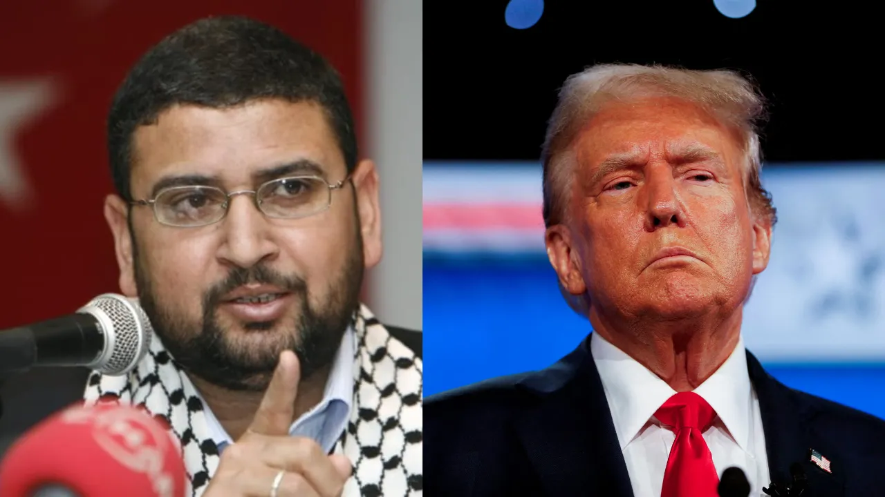  Sami Abu-Zuhri and Donald Trump Photograph: (Reuters) 
