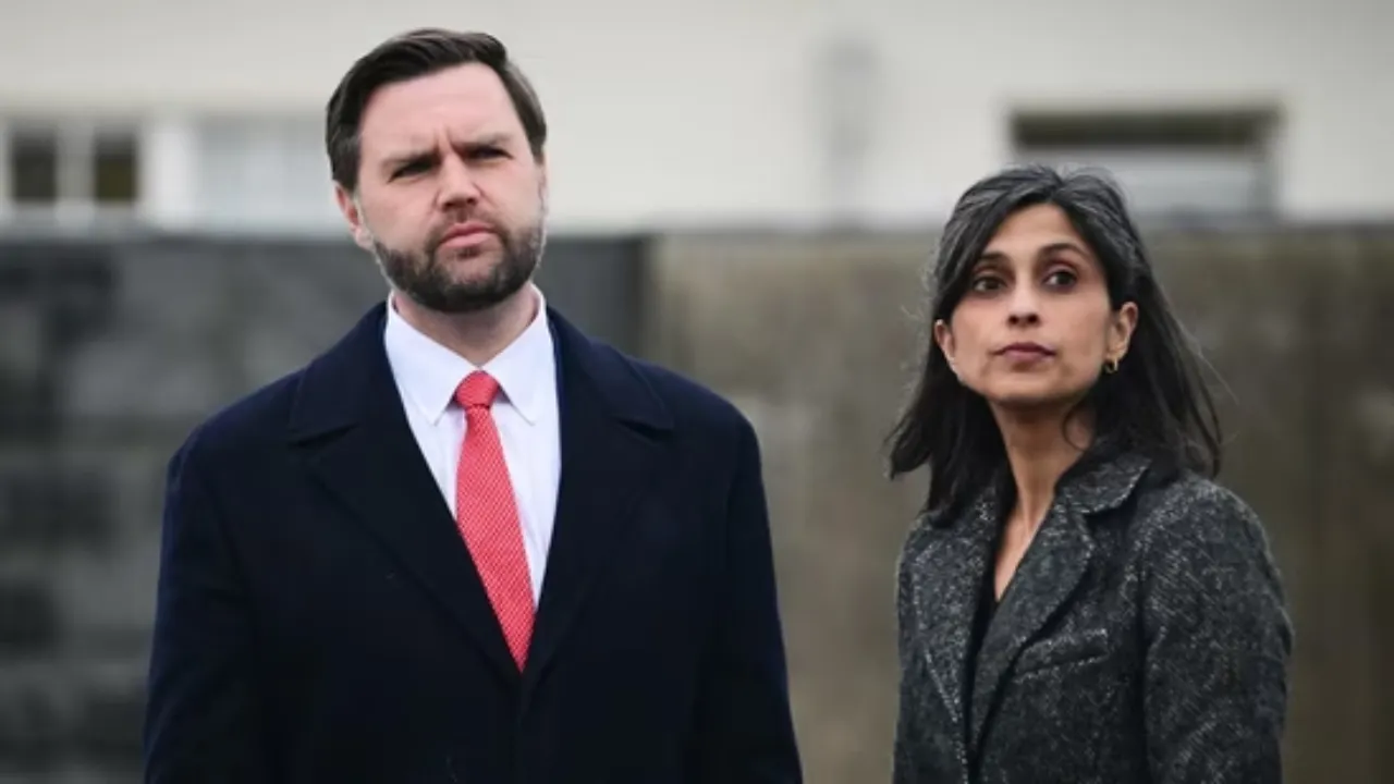  US Vice President JD Vance and his wife Usha Vance. Photograph: (AFP) 
