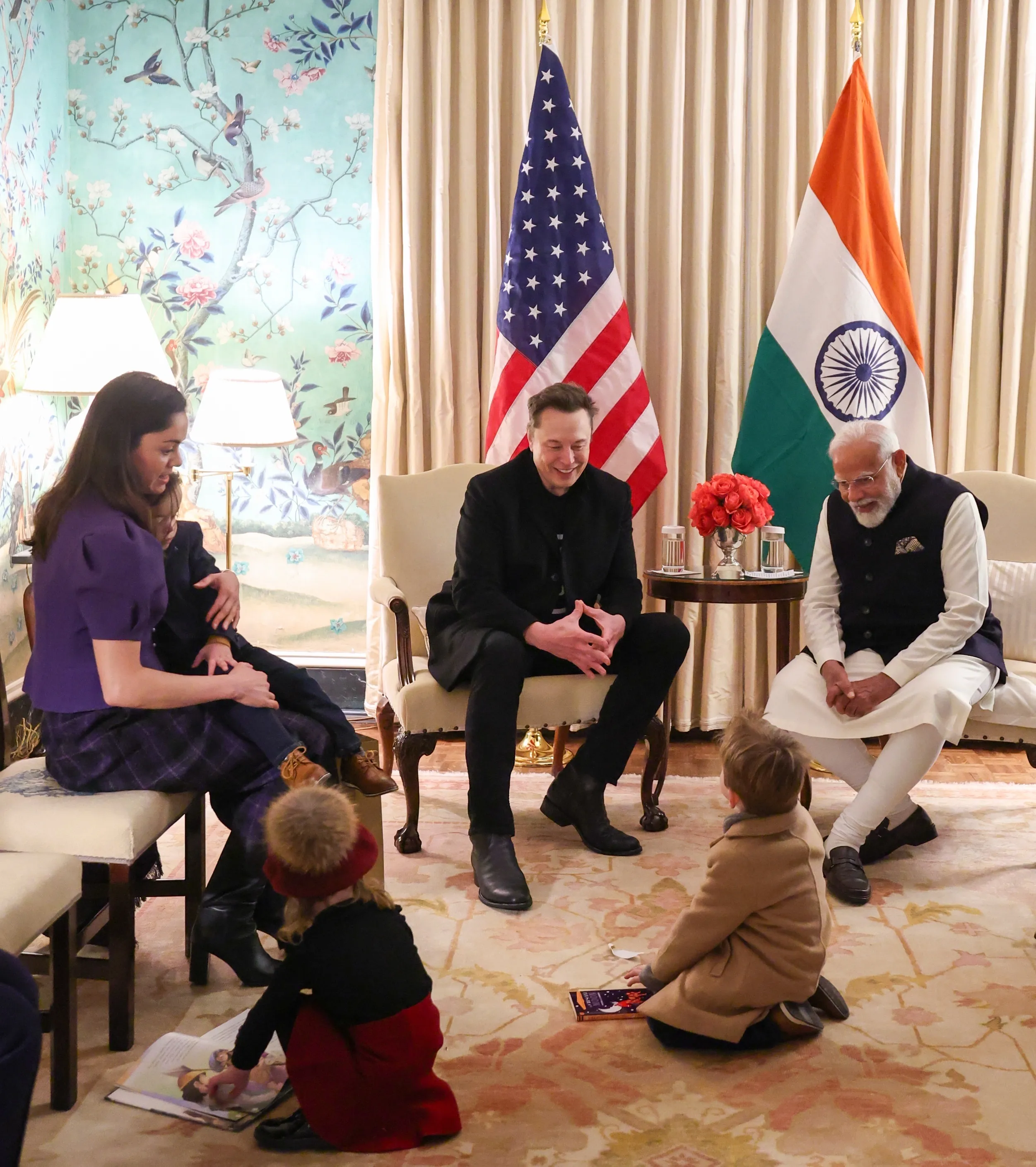 Modi with Musk 