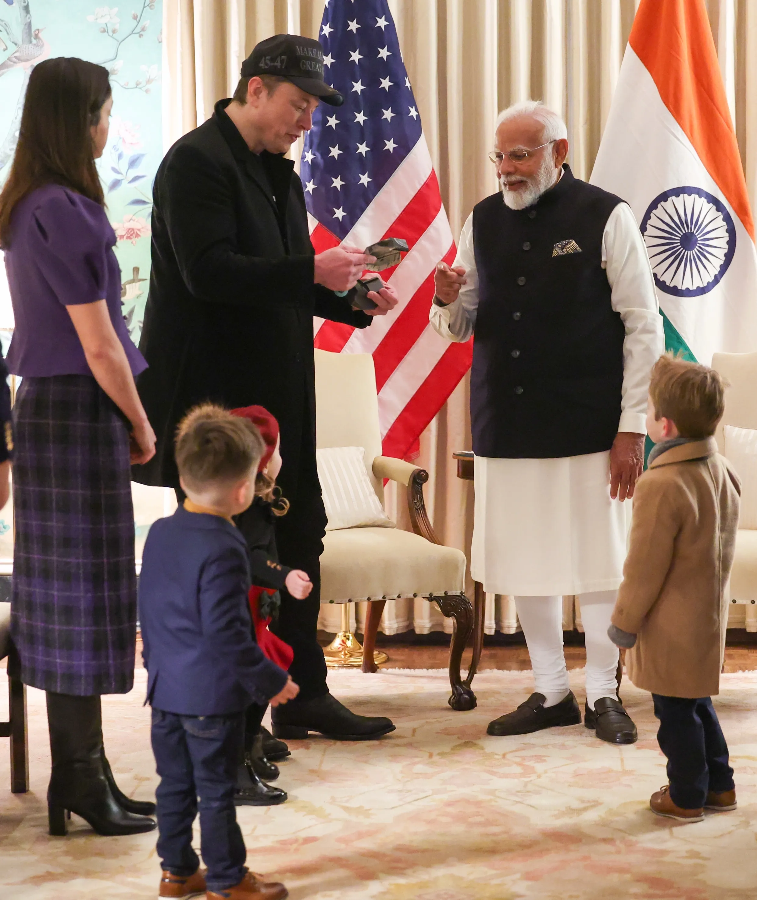 Modi with Musk 