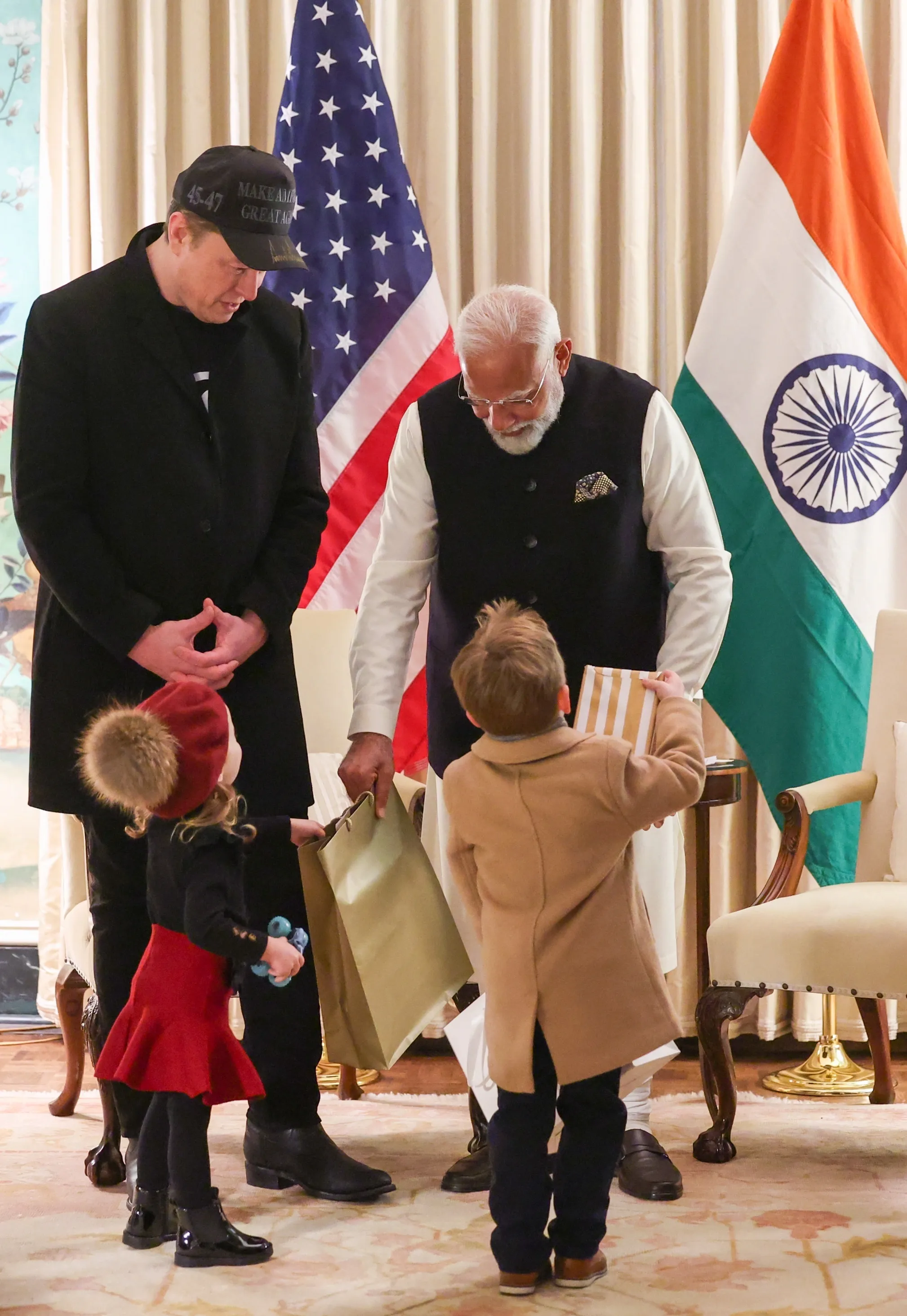 Modi with Musk 