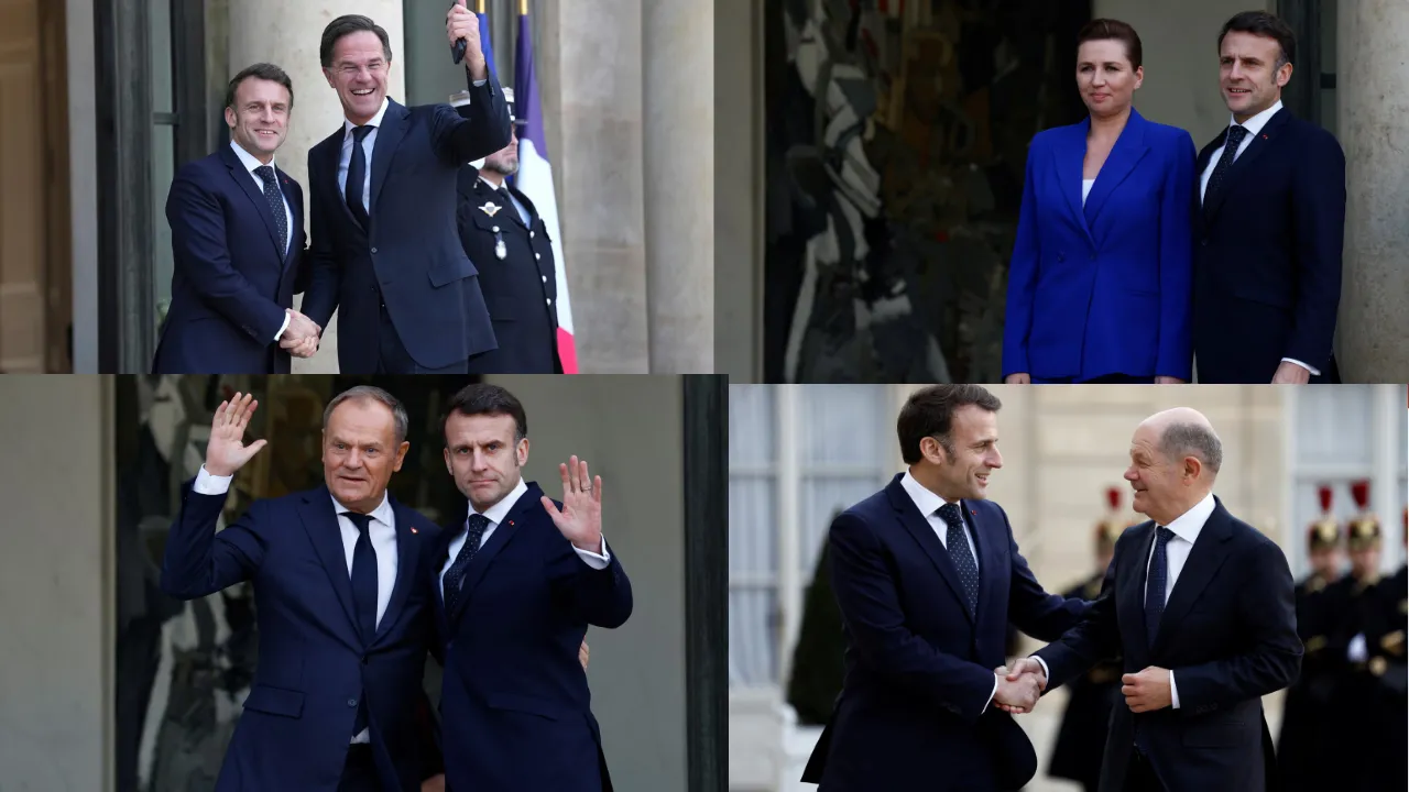 Ukraine peace talks LIVE: Key Europe leaders arrive at Élysée Palace Photograph: (Reuters ) 