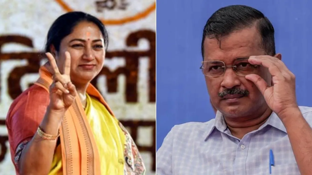  Rekha Gupta, next Delhi CM and AAP Supremo Arvind Kejriwal Photograph: (ANI/PTI) 