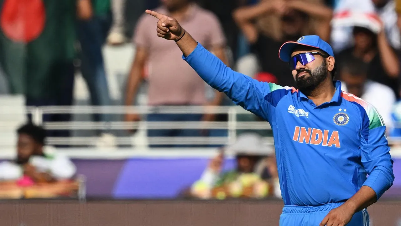  Champions Trophy 2025 Rohit might take Axar out for dinner to compensate for his missed hat-trick chance Photograph: (AFP) 