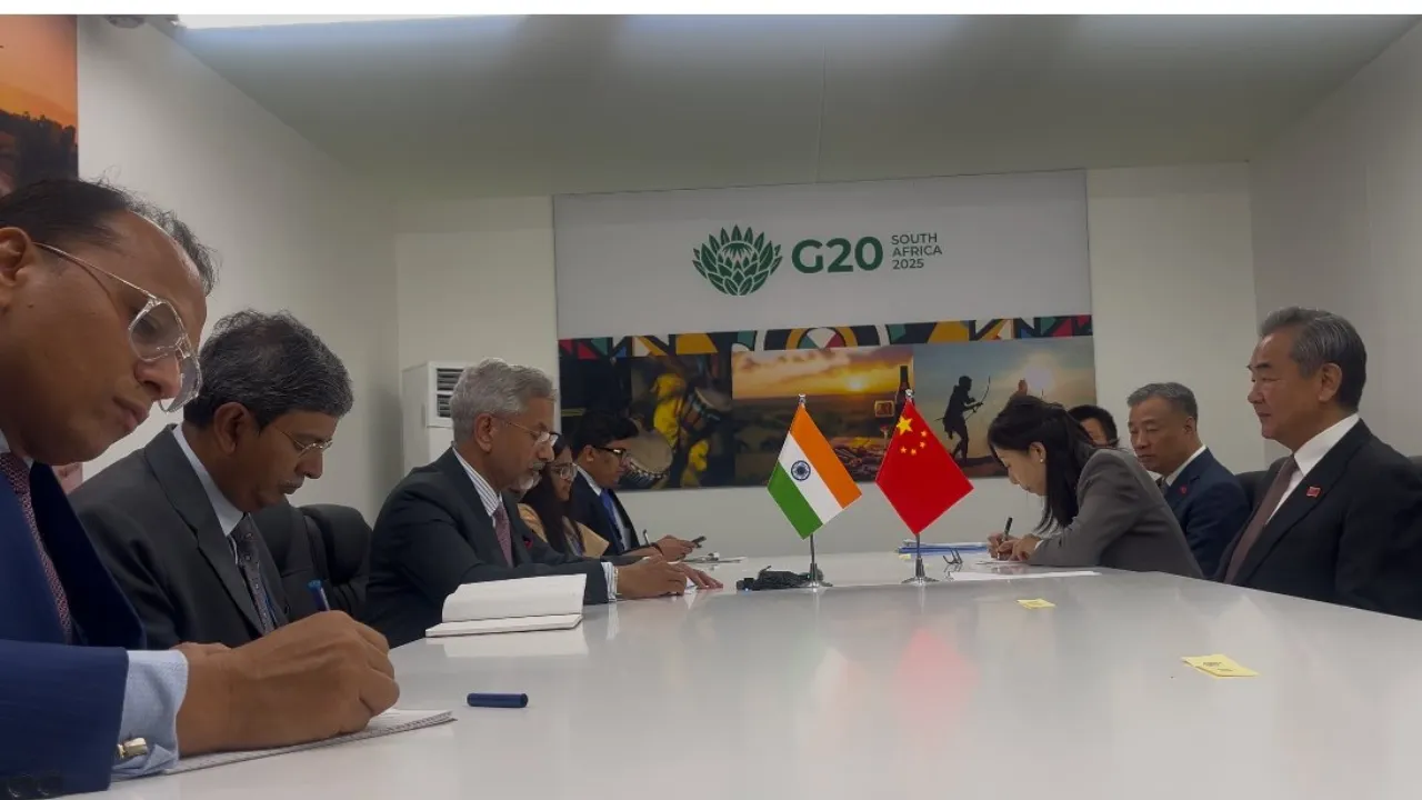  Indian's External Affairs S Jaishankar met with his Chinese counterpart Wang Yi Photograph: (WION) 