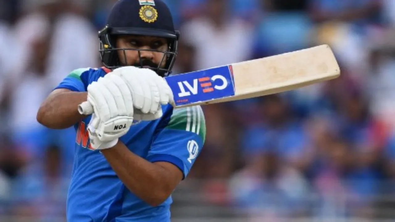  Rohit Sharma in action against Pakistan on Sunday Photograph: (AFP) 
