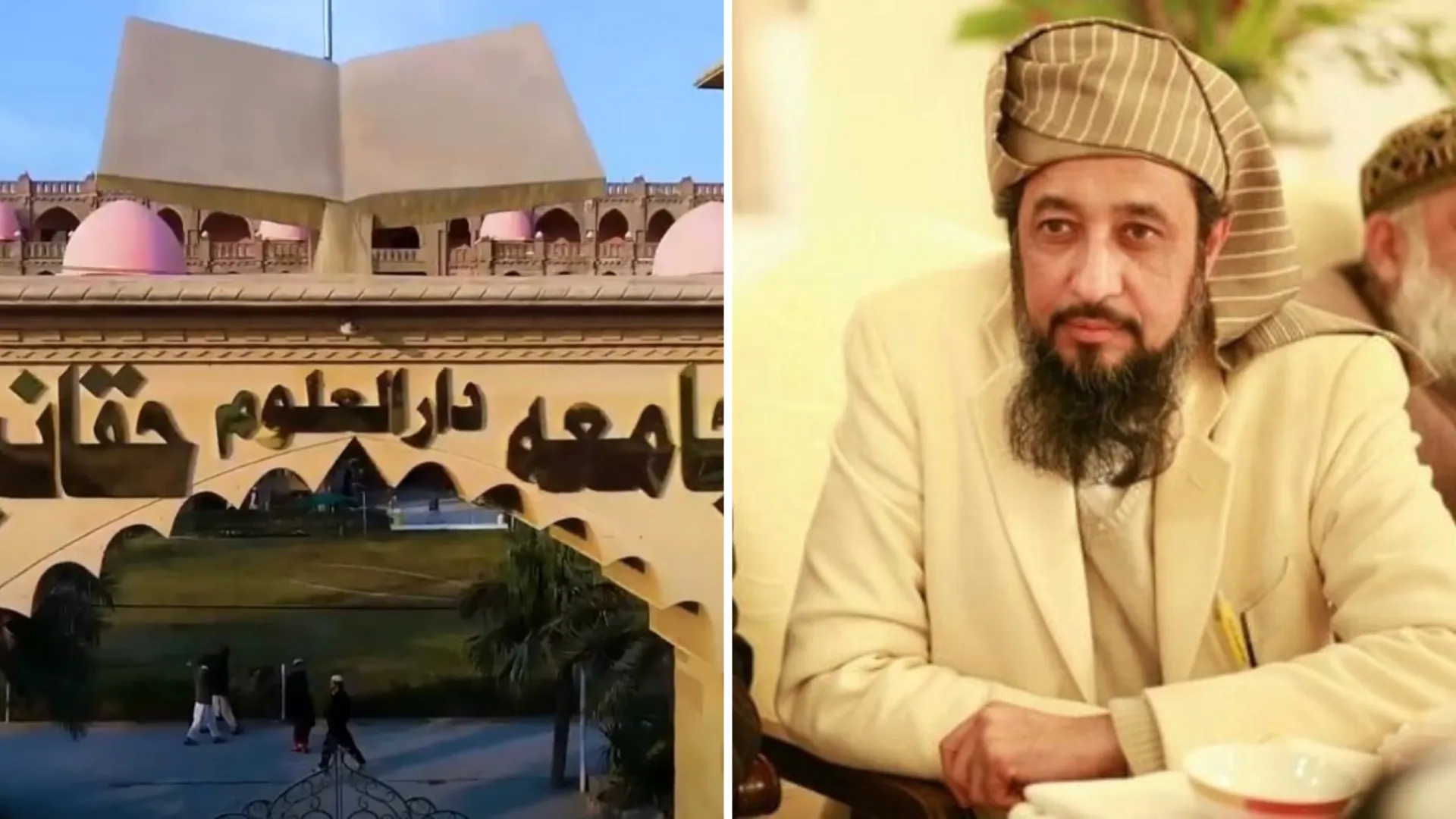  Among the injured was Maulana Hamidul Haq Haqqani, the leader of Jamiat Ulema-e-Islam-Sami (JUI-S). Photograph: (Jamia Darul Uloom Haqqania) 