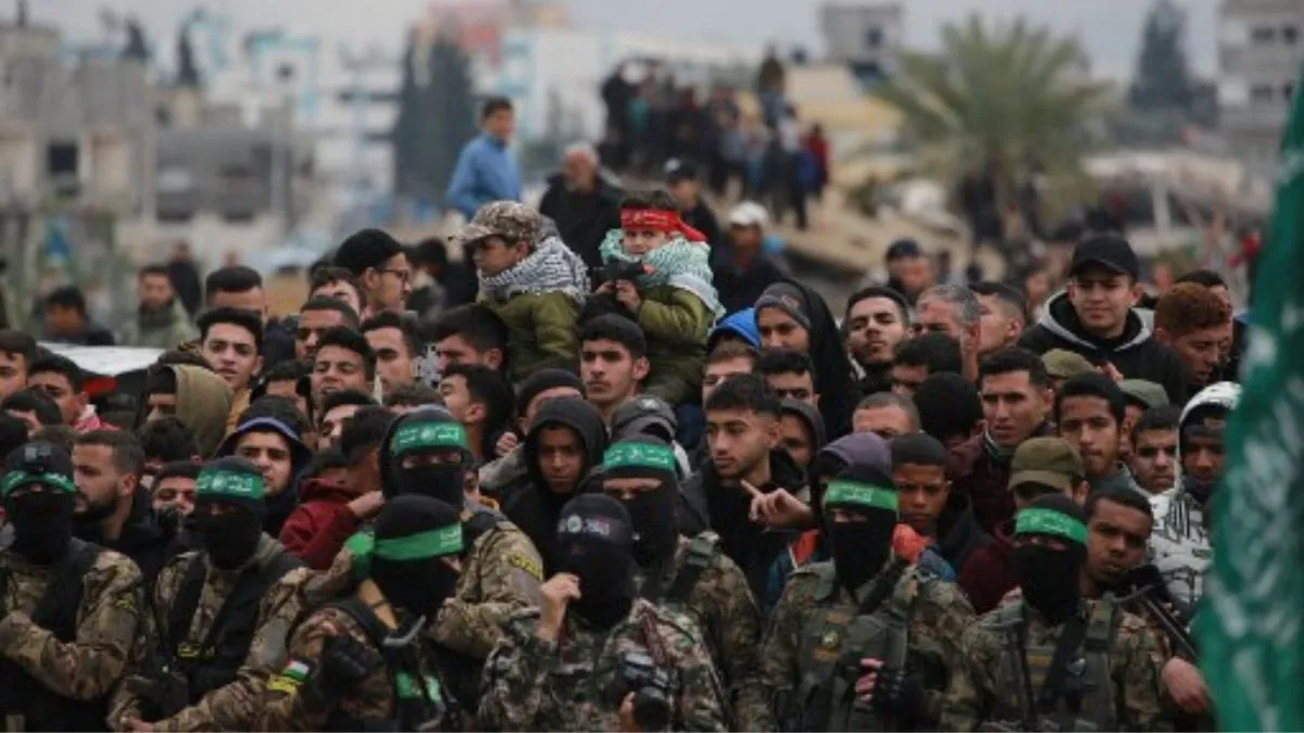  “The claim that ‘Hamas chose war instead of releasing the hostages’ is a distortion of the facts,” the group said in a statement on Saturday (March 22).  Photograph: (AFP) 