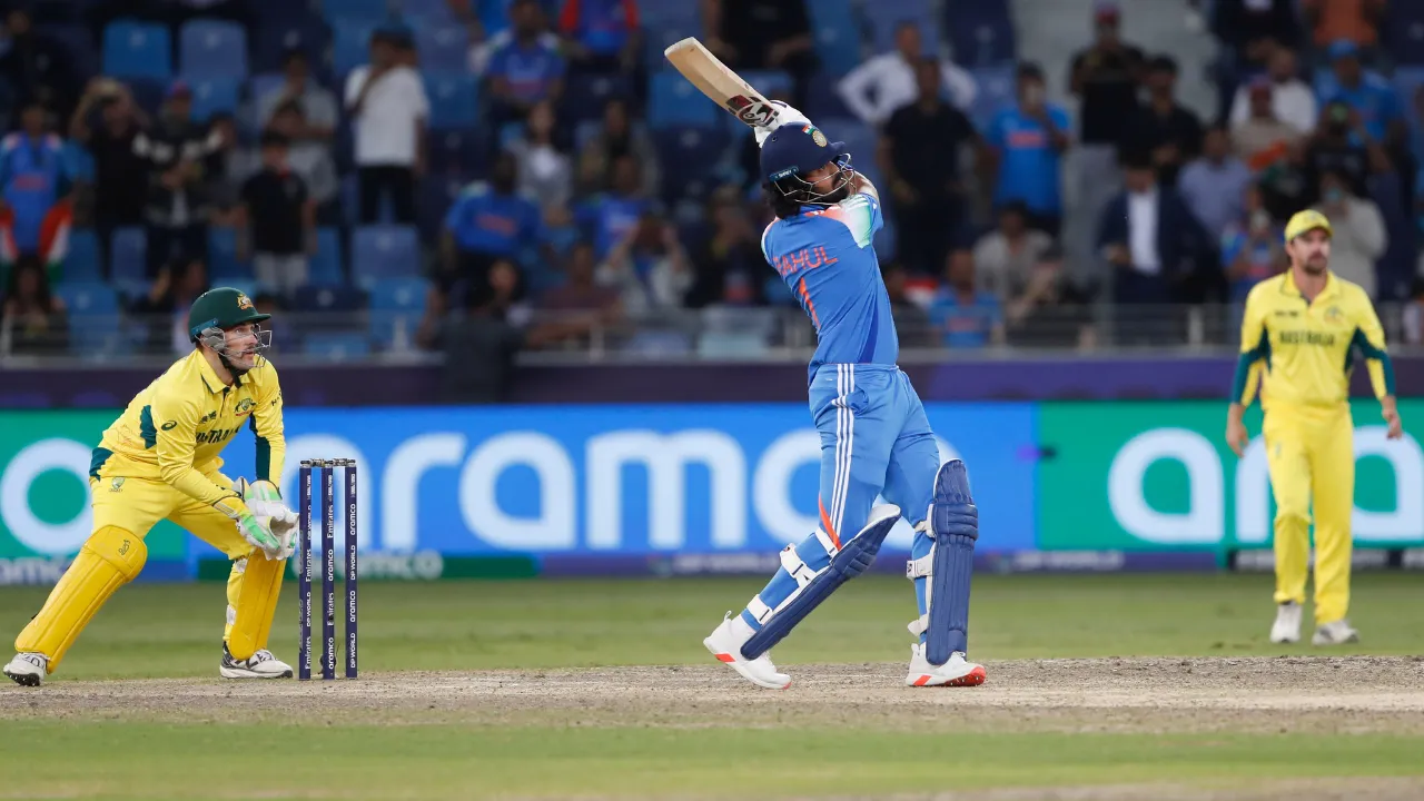  Kl Rahul batted at number 6 and scored 42 not out in India's win vs Australia. Photograph: (X/BCCI) 