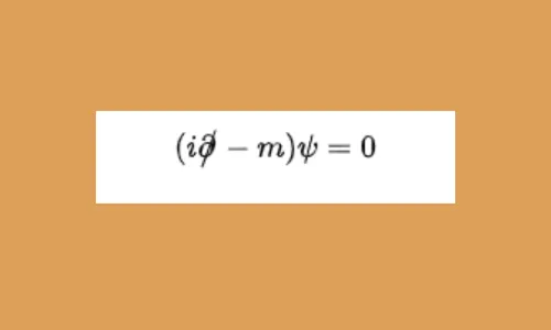 Dirac equation