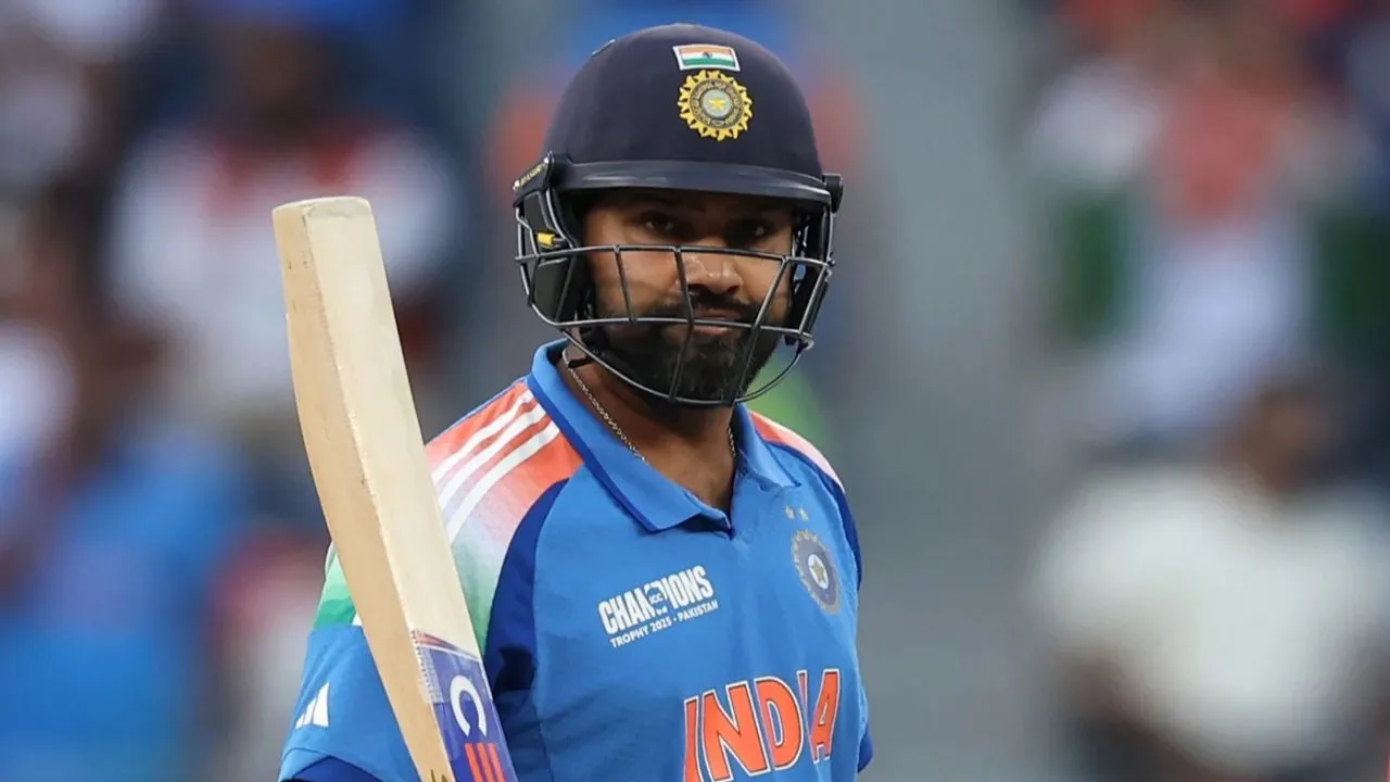  IND vs NZ Champions Trophy Rohit Sharma completes first-ever fifty in ICC finals Photograph: (Others) 