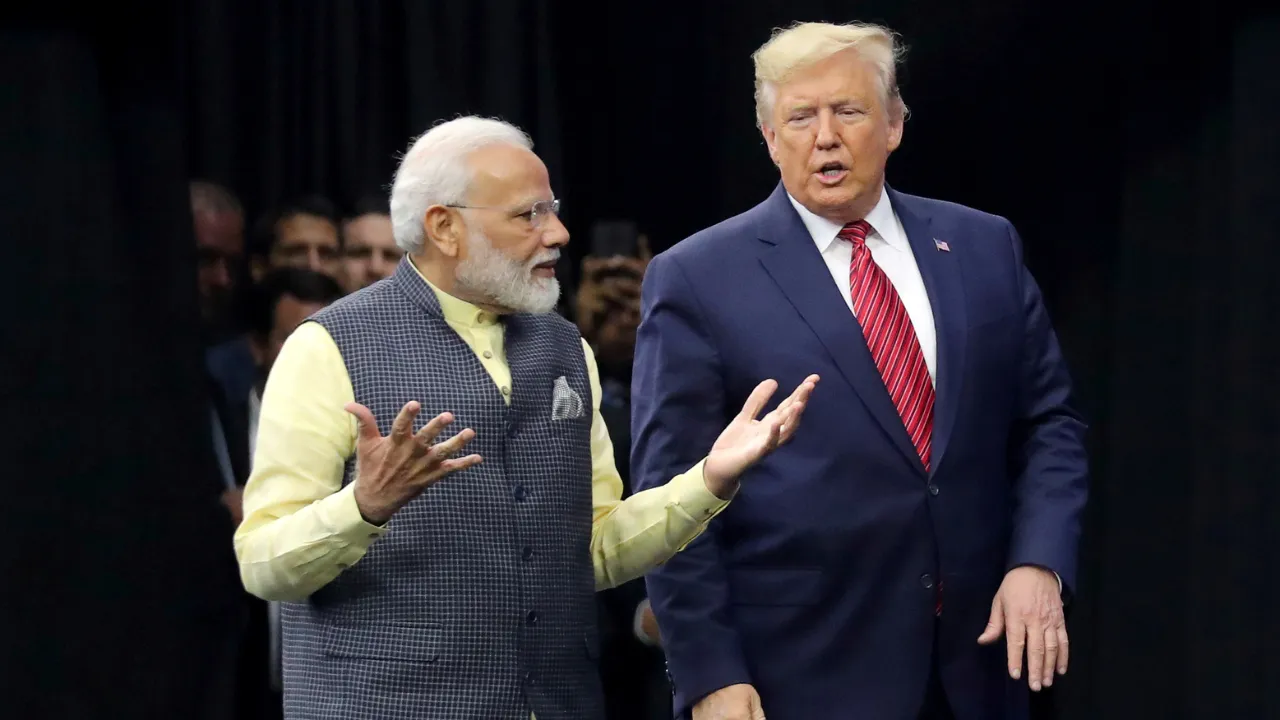  Prime Minister Narendra Modi and US President Donald Trump Photograph: (Reuters) 