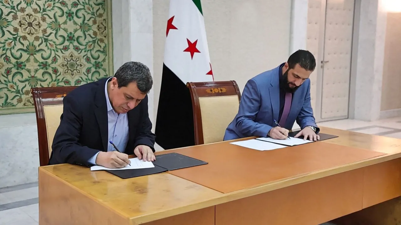  Ahmed al-Sharaa, Syria's new leader, signed a constitutional declaring regulating its five-year transitional period and laying out rights for women and freedom of expression. Photograph: (AFP) 