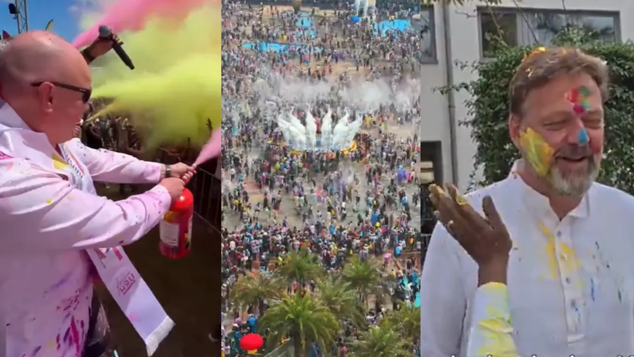  How the world celebrated India's 'festival of colours', Holi Photograph: (X) 