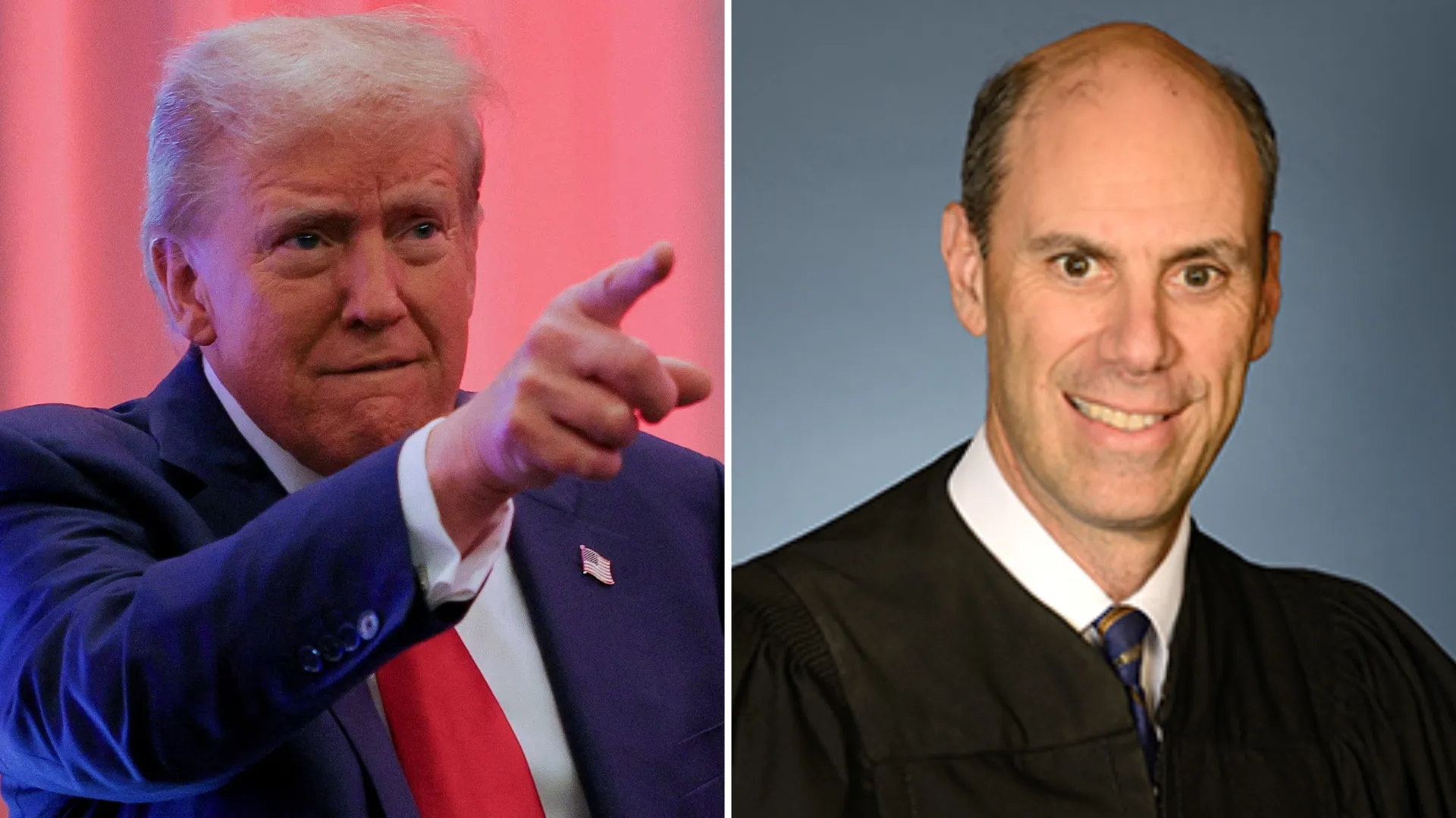  US President Donald Trump, James Boasberg, the chief judge of the federal district court in Washington Photograph: (Reuters) 