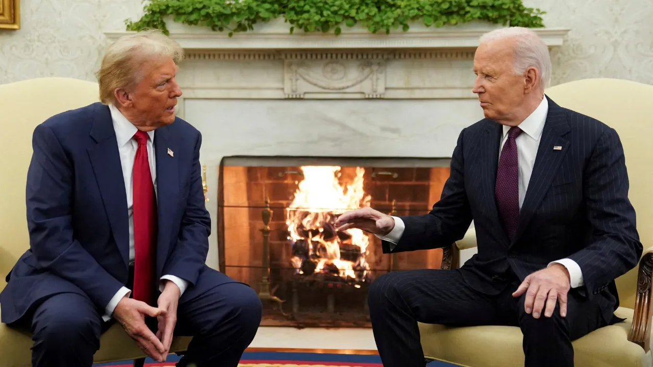  File photo: Joe Biden meets with Donald Trump in the Oval Office at the White House in Washington, US, November 13, 2024.  Photograph: (Reuters) 
