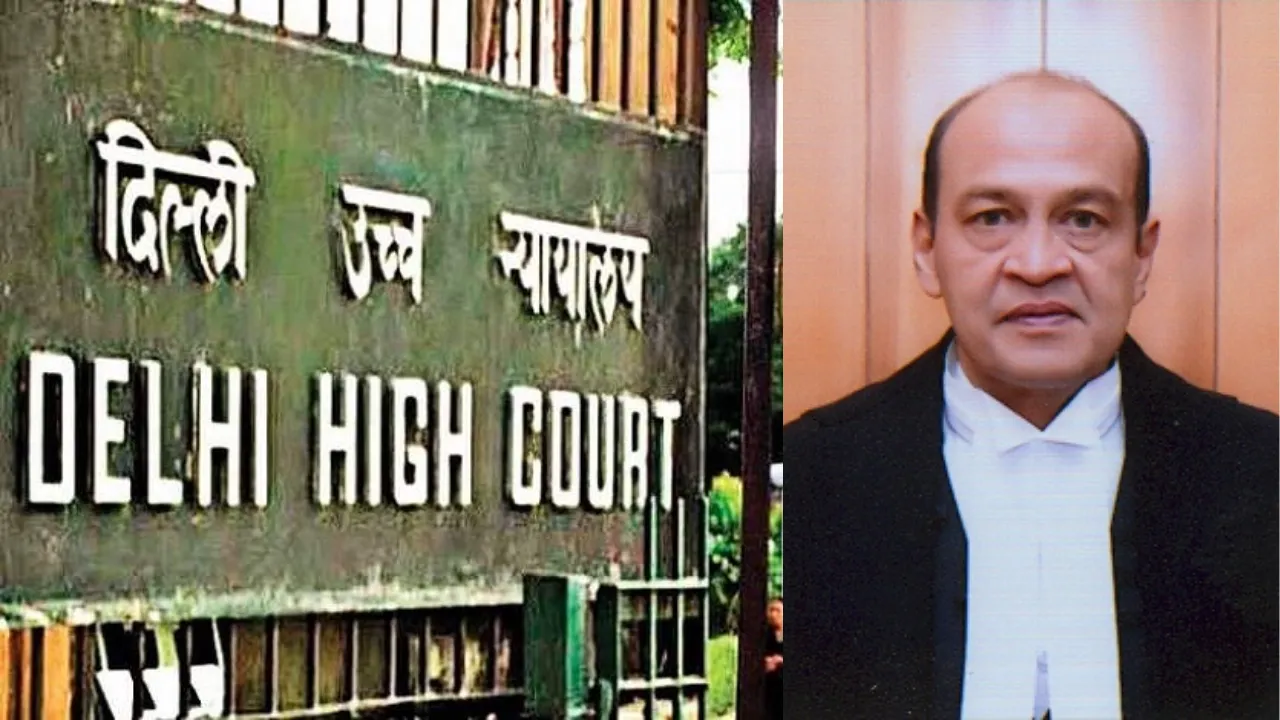  Combination image: Board reading Delhi High Court (L) and Justice Yashwant Varma (R) Photograph: (WION Web Team) 