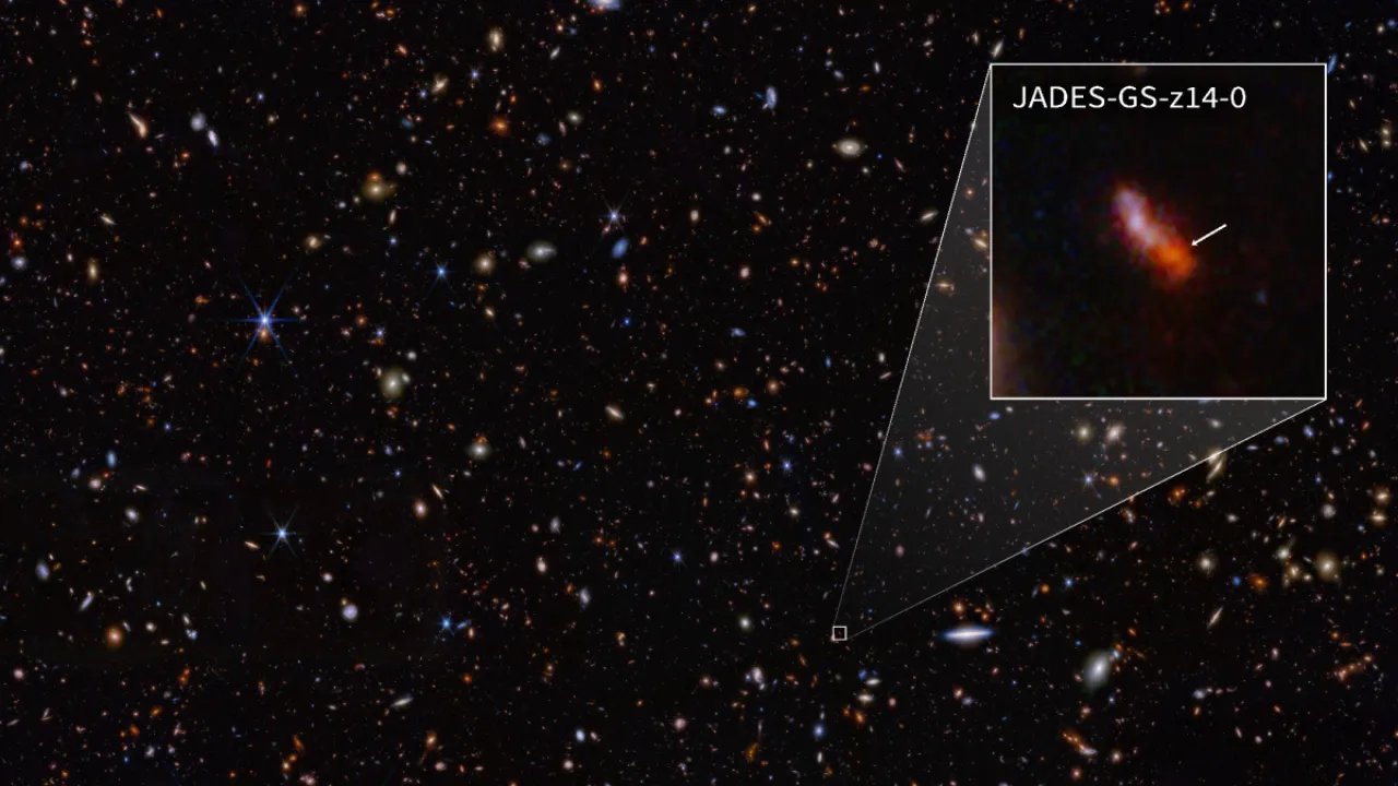  oxygen in the most distant galaxy.  Photograph: (nasa.gov) 