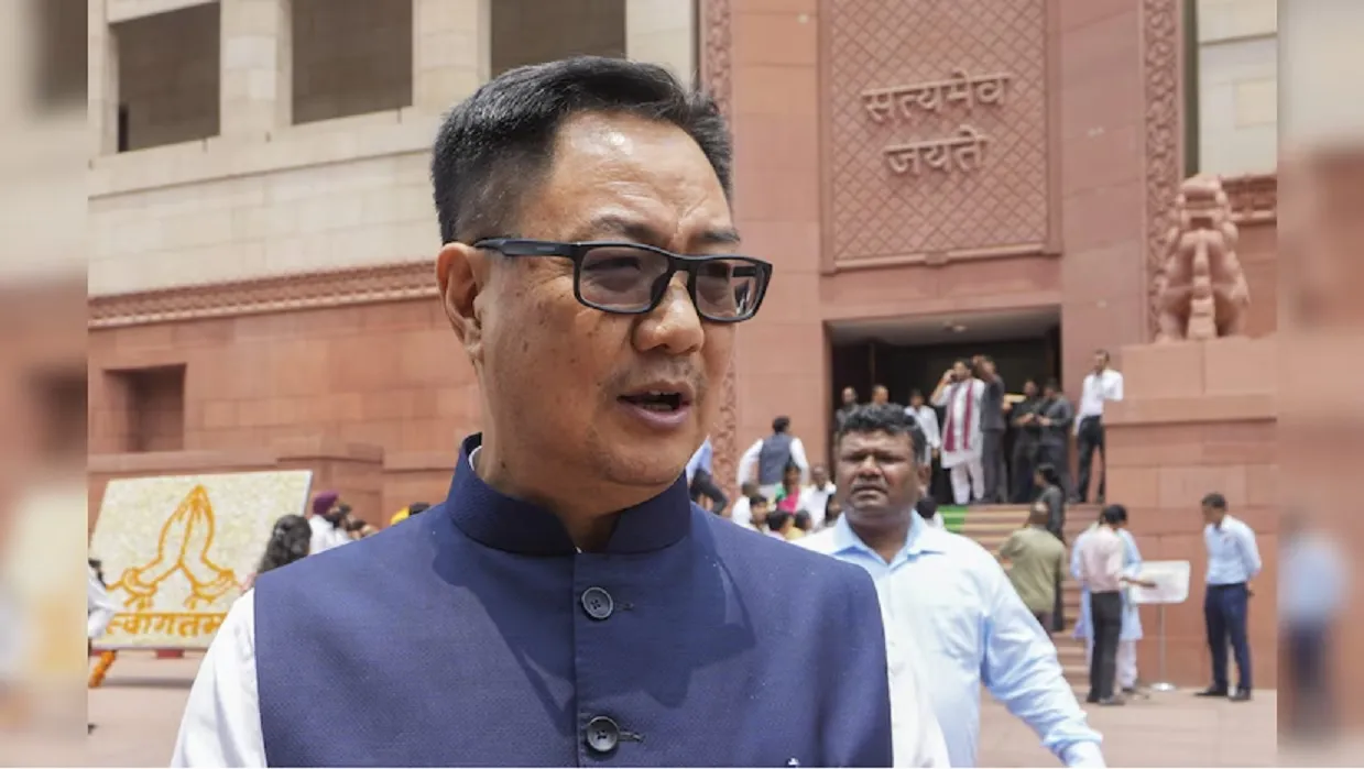  Union Minority Affairs and Parliamentary Affairs Minister Kiren Rijiju Photograph: (PTI) 