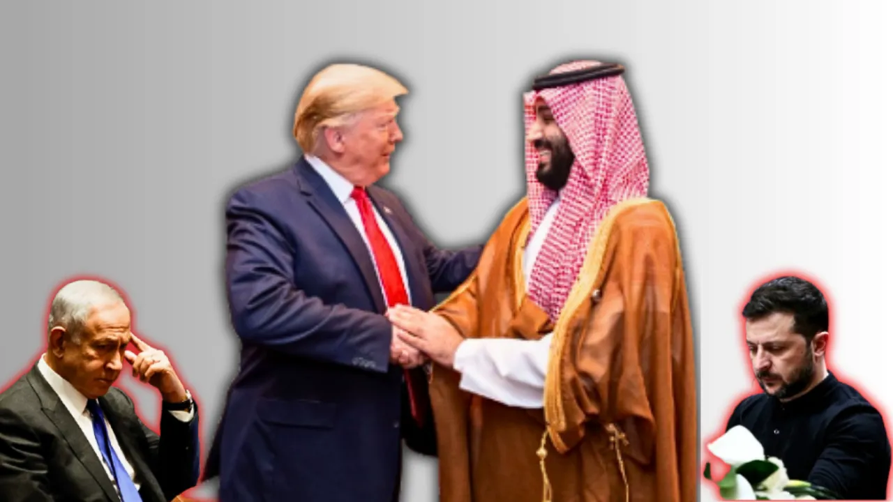  Israeli Prime Minister Benjamin Netanyahu, US President Donald Trump with Saudi Crown Prince Mohammed bin Salman, and Ukrainian President Volodymyr Zelensky Photograph: (Reuters/Wion web team) 