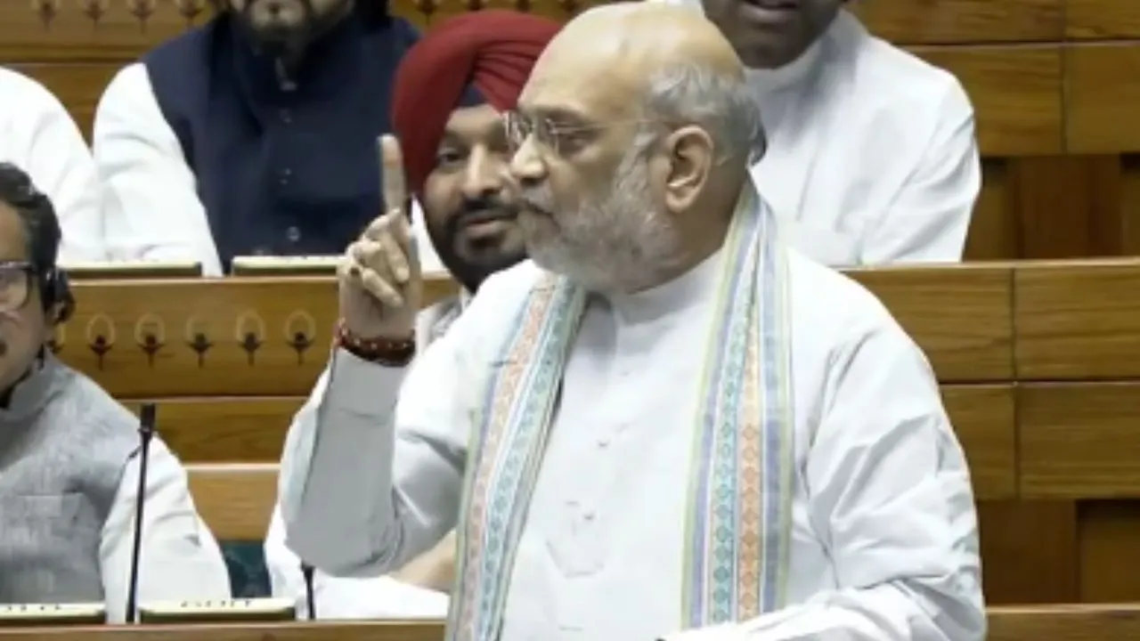  Union Home Minister Amit Shah Photograph: (ANI - screengrab) 