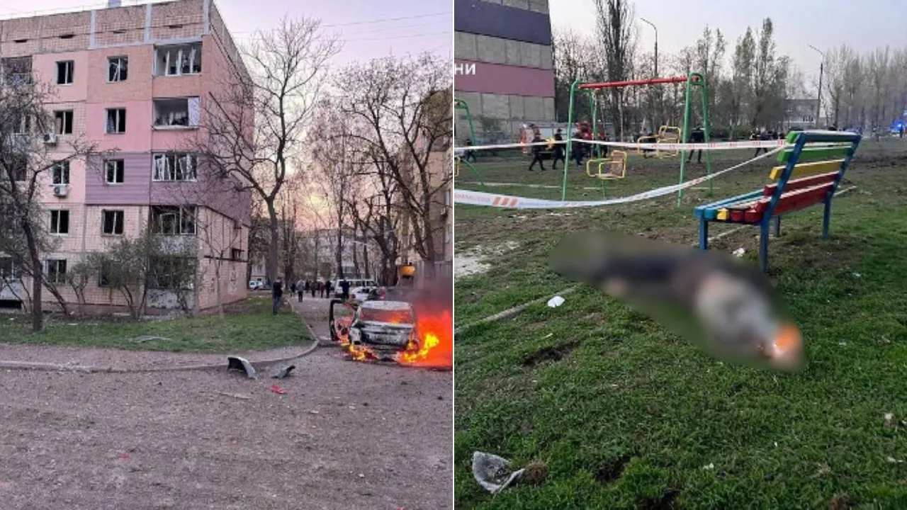  These handout photos published in the official Telegram channel of Ukrainian President Volodymyr Zelensky on April 4, 2025. Photograph: (AFP) 