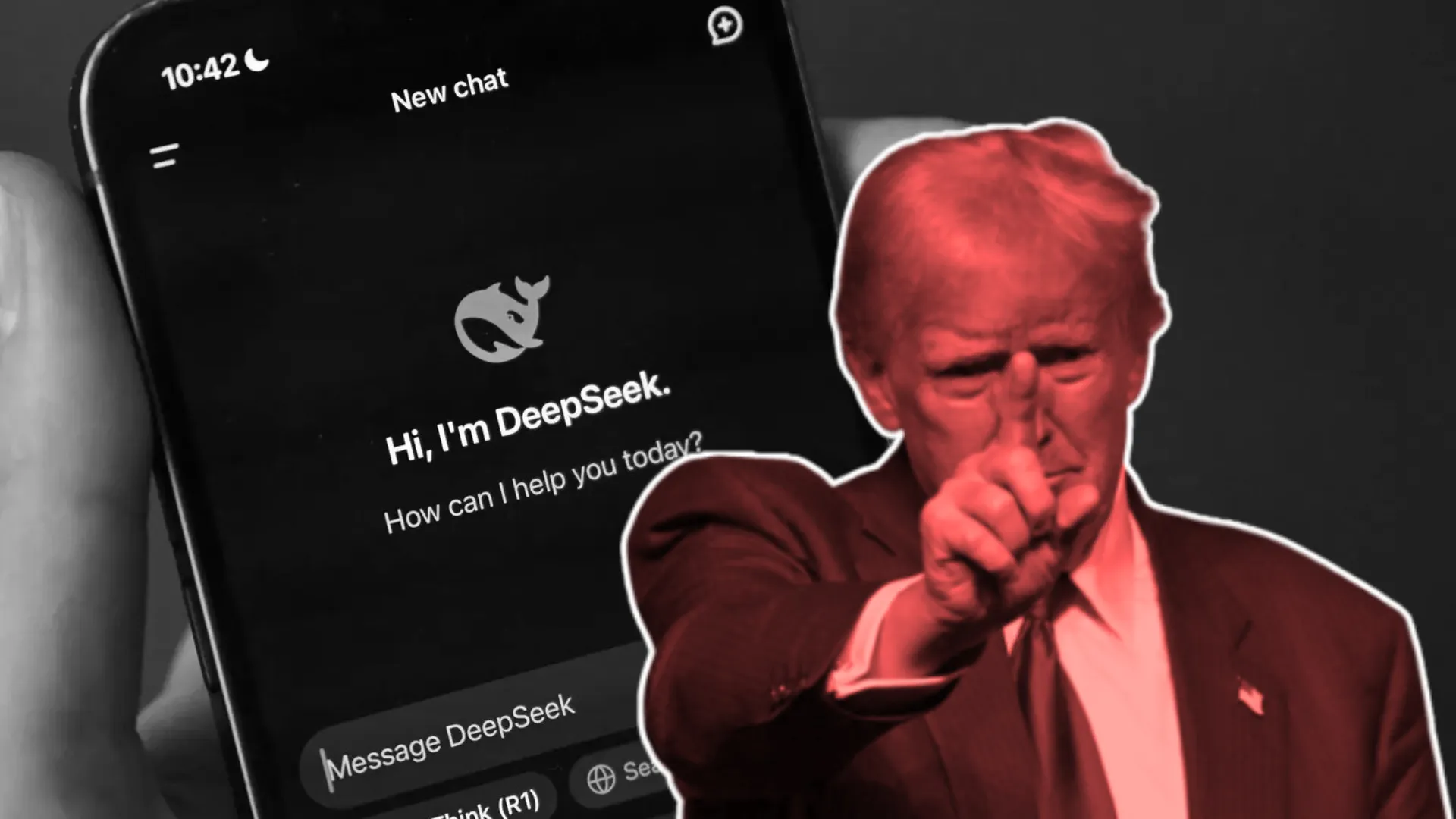  DeepSeek, US President Donald Trump Photograph: (AFP, WION Web Team) 
