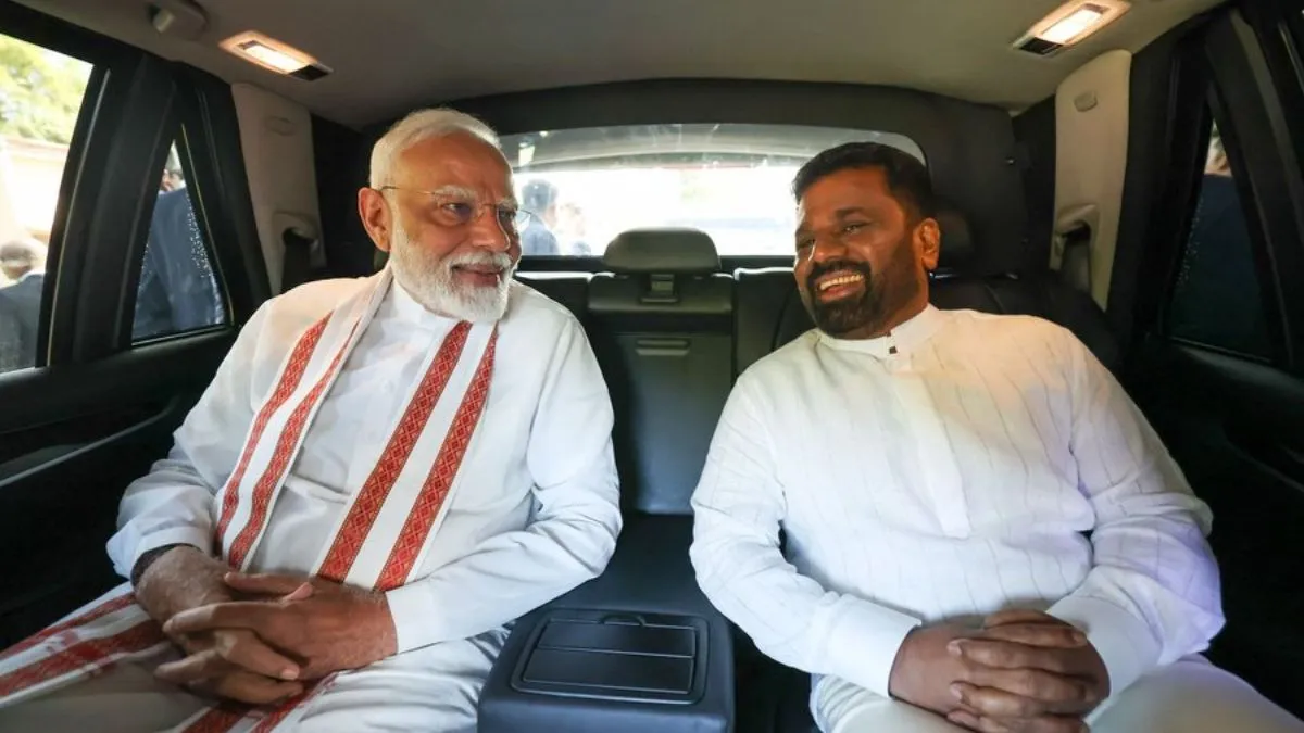  PM Modi and Dissanayake Photograph: (ANI) 