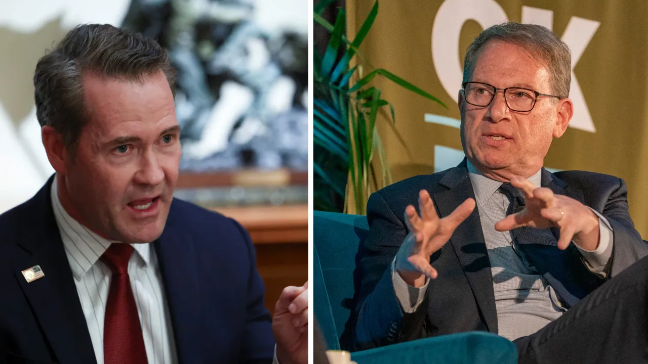  Trump's National Security Advisor Mike Waltz and The Atlantic editor-in-chief Jeffrey Goldberg  Photograph: (Reuters/AFP ) 