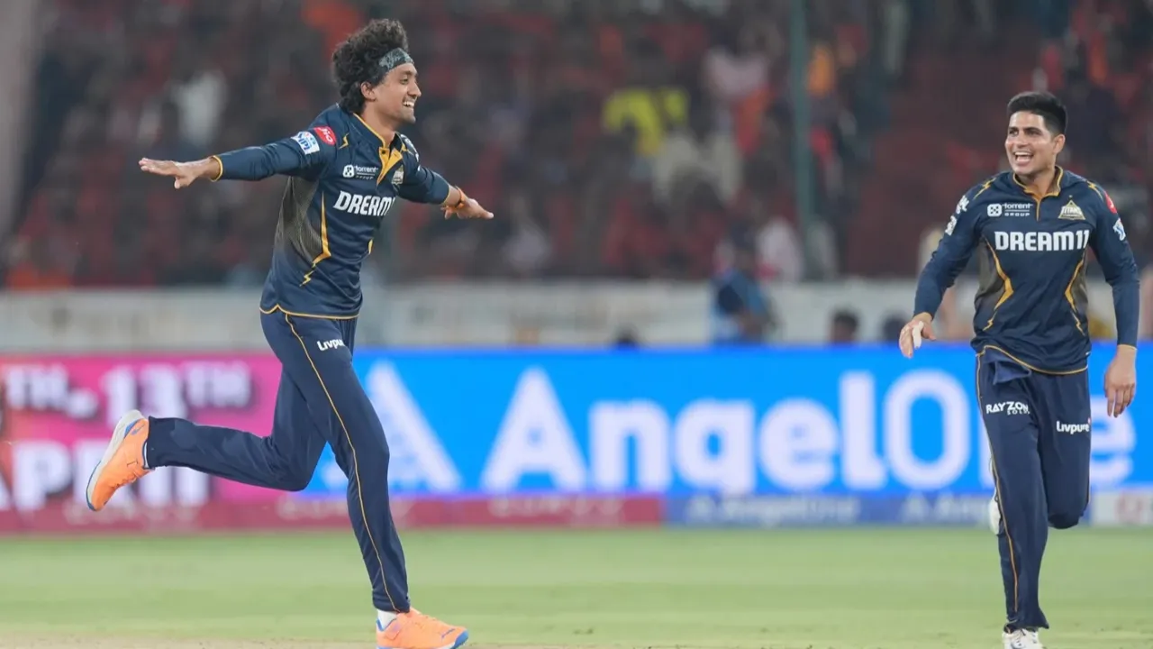  GT spinner Sai Kishore's new ball variation in IPL in turning heads Photograph: (BCCI) 
