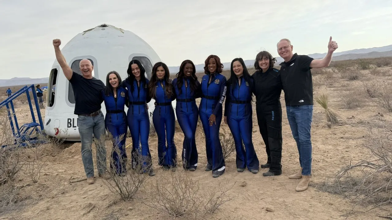 The flight marked the first all-women crewed flight since Soviet cosmonaut Valentina Tereshkova's solo flight in 1963.