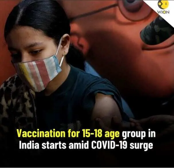 Vaccination for 15-18 age group in India starts amid COVID-19 surge