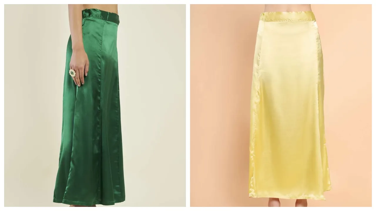 Types of sari petticoats