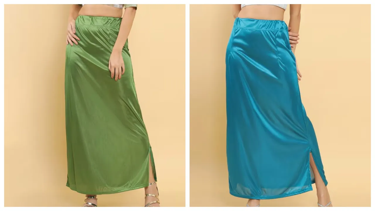 Types of sari petticoats
