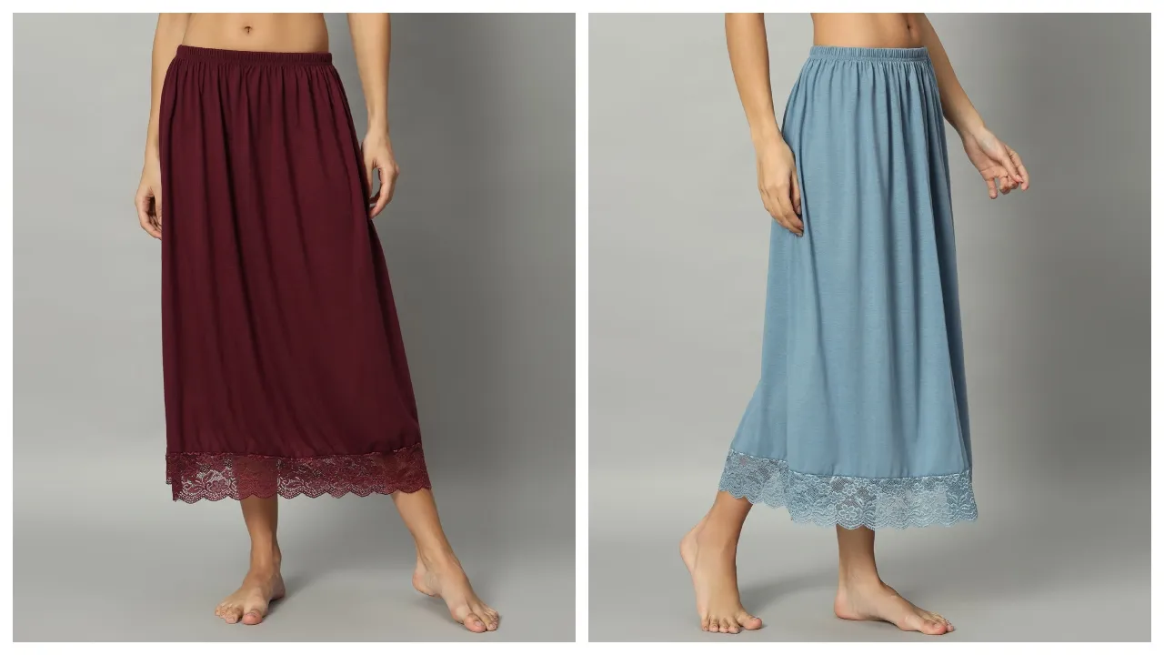 Types of sari petticoats