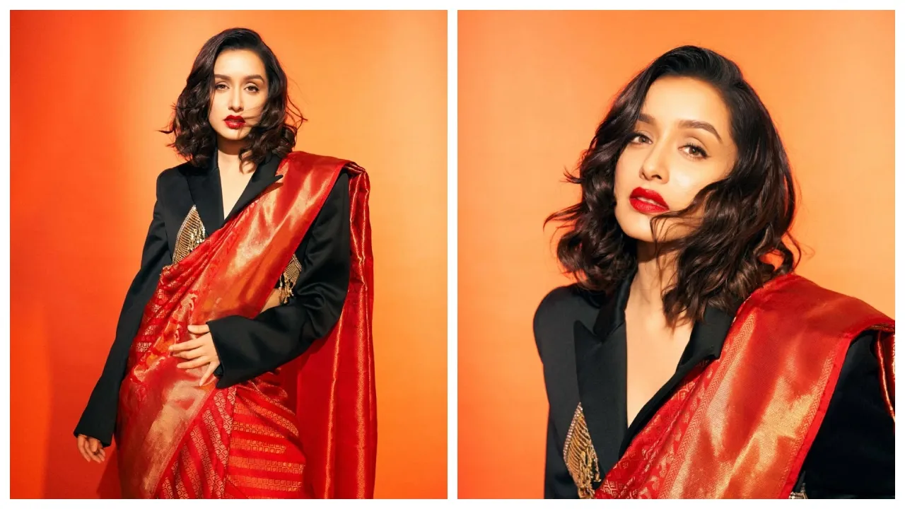 blazer with saree