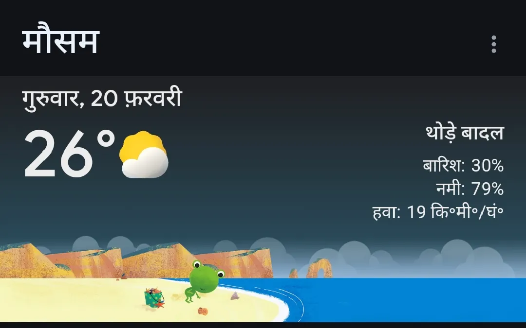 Thrusday weather 