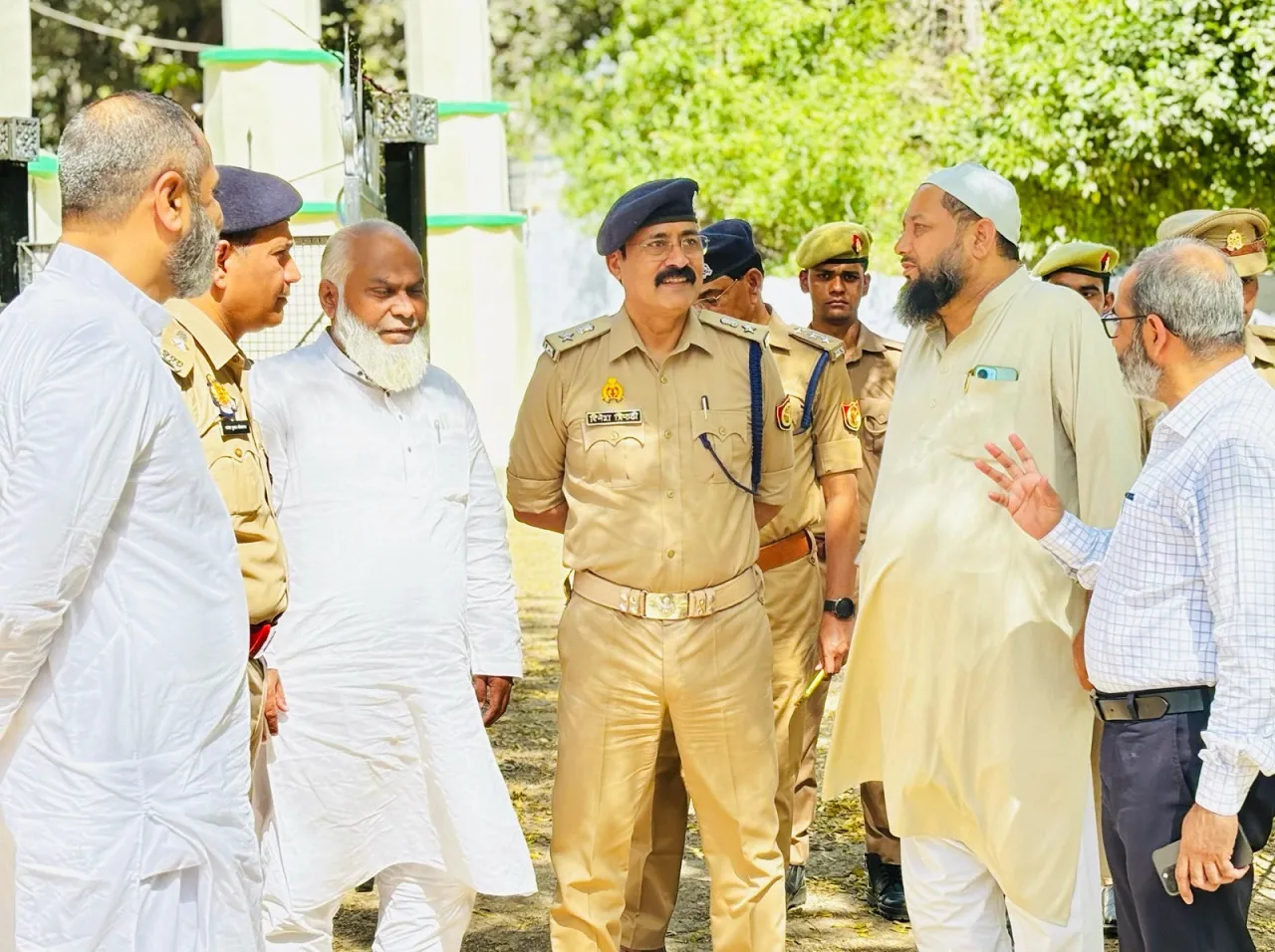 डीसीपी ने किया बड़ी ईदगाह का निरीक्षण