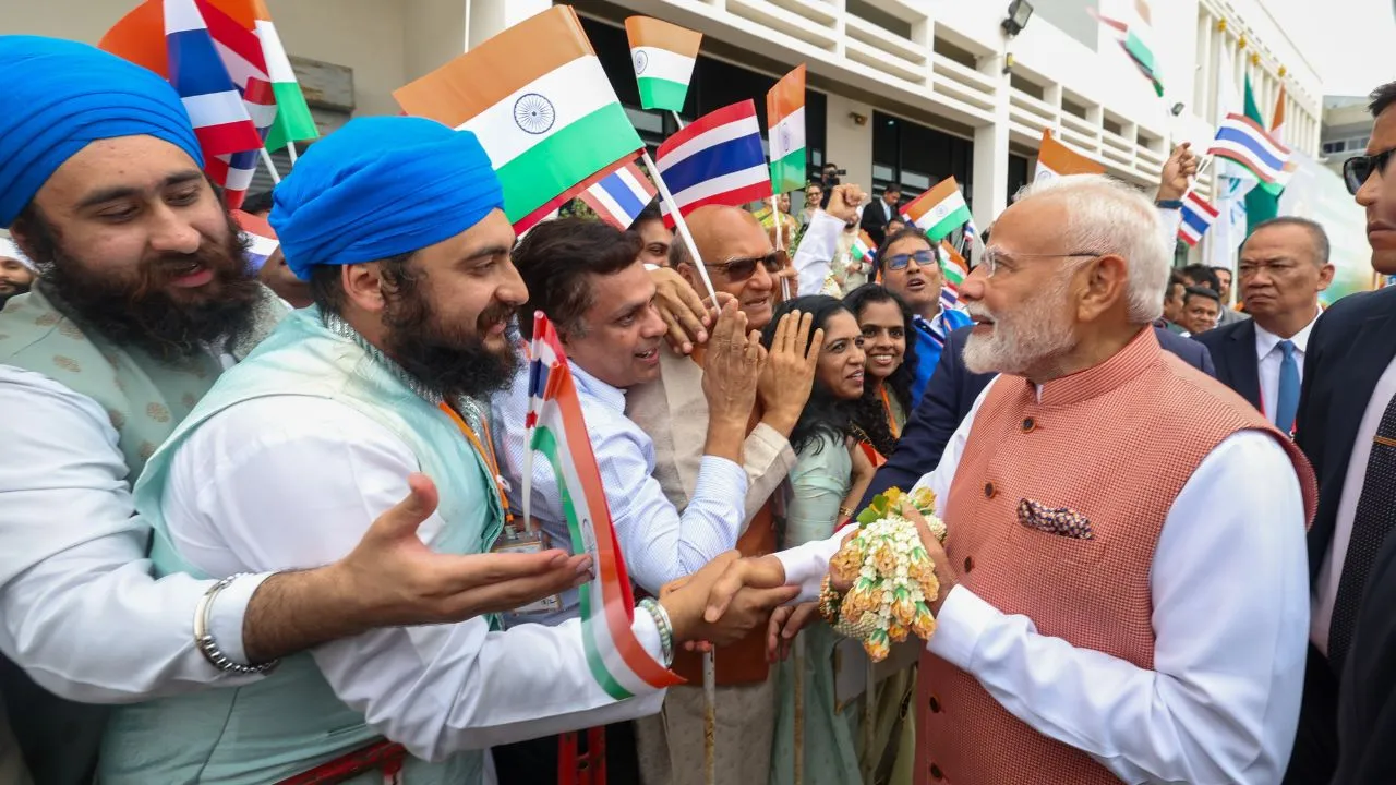 थाईलैंड में प्रधानमंत्री नरेंद्र मोदी