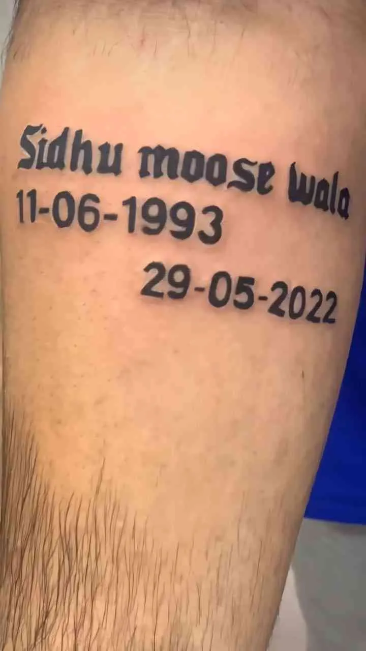 sidhu moose wala tattoo | Discover