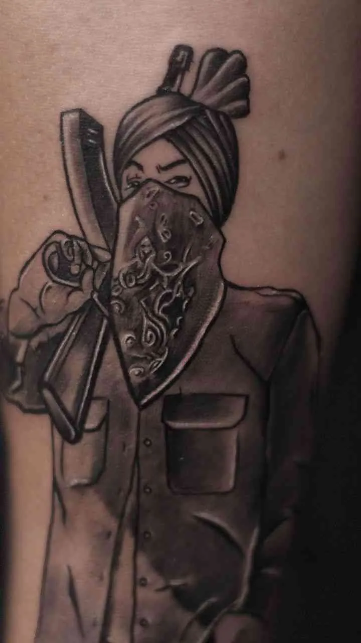 Sidhu Moosewala (ਮੂਸੇ ਆਲਾ) on Instagram: “ਗੱਬਰੂ ਦੇ ਕਾਲਰਾਂ ਤੇ ਮੌਤ ਨੱਚਦੀ  🩸🩸🩸” in 2022 | Alone girl pi… | Men tattoos arm sleeve, Drink boy pic,  Thug life wallpaper