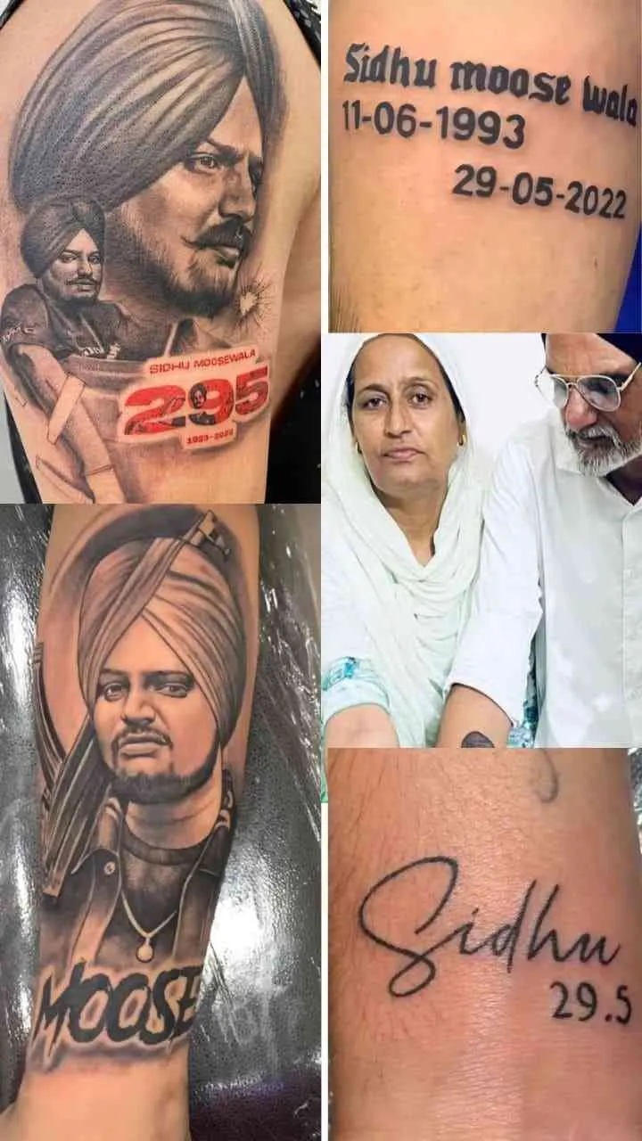 Sidhu Moosewala 1st death anniversary: 10 best & amazing Moosewala's tattoos  fans got inked